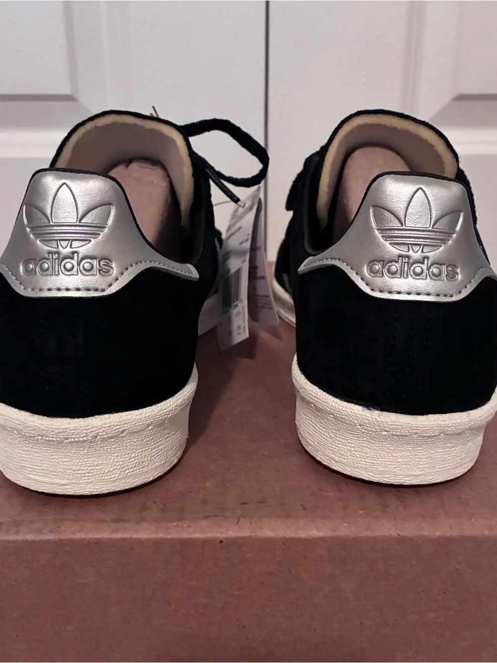 Adidas Campus 80s - Men’s Black Suede Sneakers with Silver Stripes